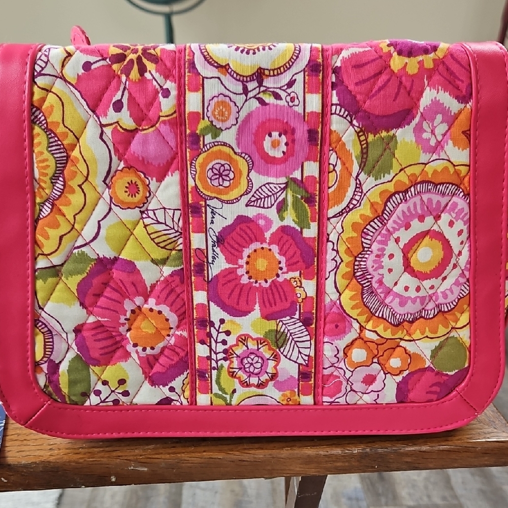 Vera Bradley Crosstown Pink Floral Crossbody Handbag